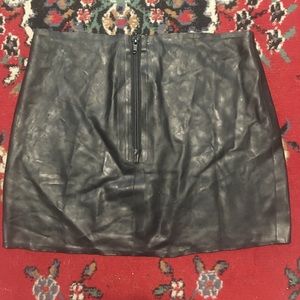 Latex mini skirt size small